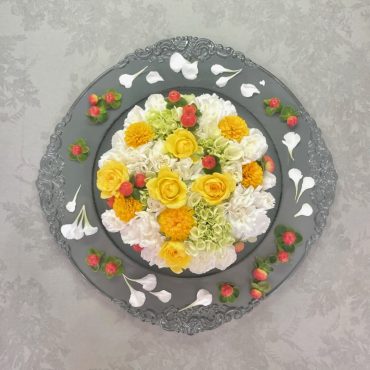 フラワーケーキアレンジ＊｜「いろは花店」　（滋賀県守山市の花キューピット加盟店 花屋）のブログ